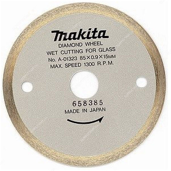 Makita Continuous Rim Diamond Blade, A-01323, Wet, 85MM, Gold