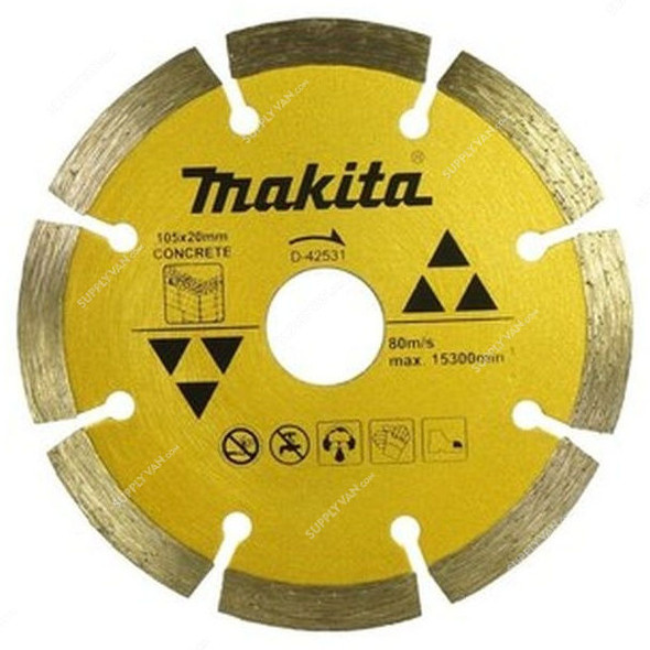 Makita Segmented Diamond Blade, A-87149, Dry, 105MM, Gold