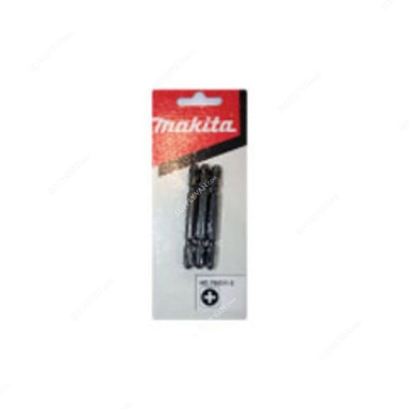 Makita Double Ended Screwdriver Bit, 798311-2, Phillips, PH3 Tip Size, 65MM Length, 3 Pcs/Pack