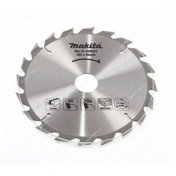 Makita Circular Saw Blade, D-09634, 185x30MM, 20 Teeth