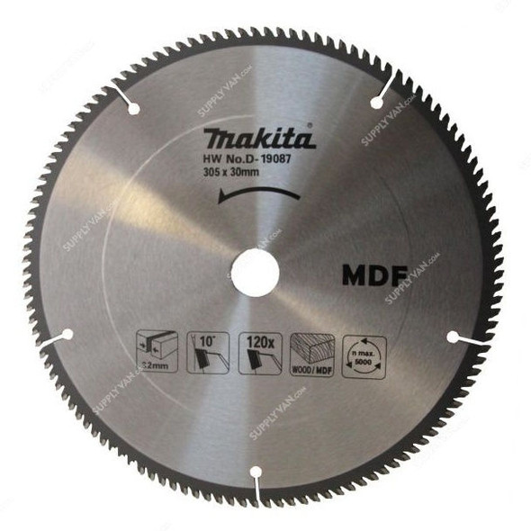 Makita MDF Cutting Saw Blade, D-19087, 305x30MM, 120 Teeth