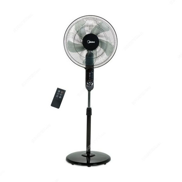 Midea Stand Fan, FS4015FR, 16 Inch, 50W, Black