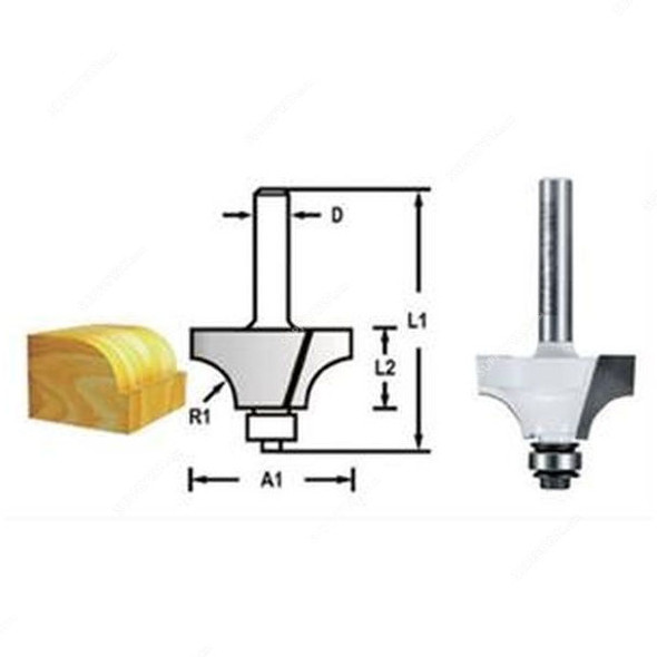 Makita Beading Router Bit, D-48452, w/ Bearing, 20.3x10MM