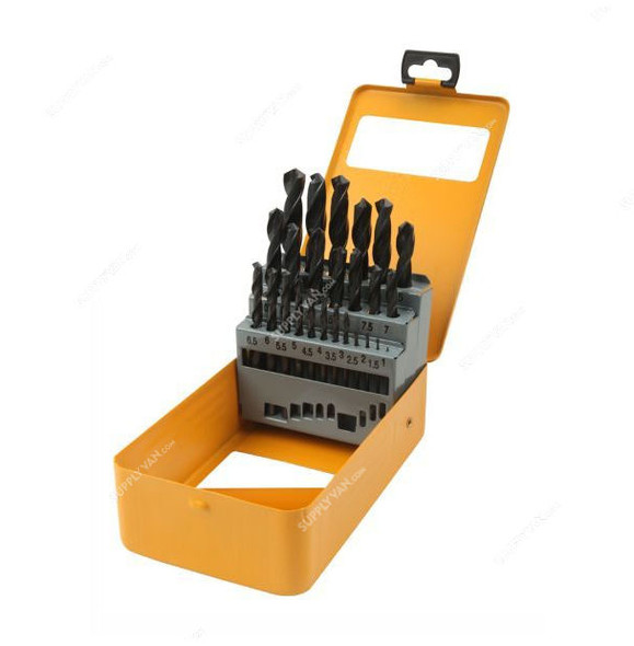 Tolsen HSS Twist Drill Bits Set, 75082, 25PCS