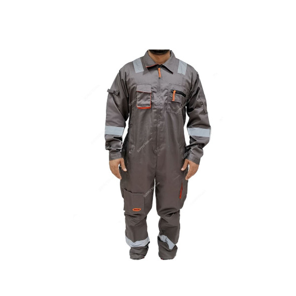 Power Safety Protective Workwear Coverall, M, Grey