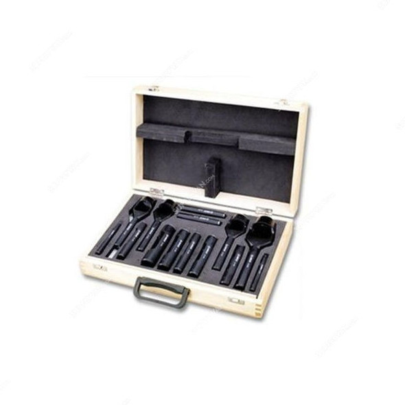 Groz Hollow Punch Set, HPL-14-ST, 14PCS