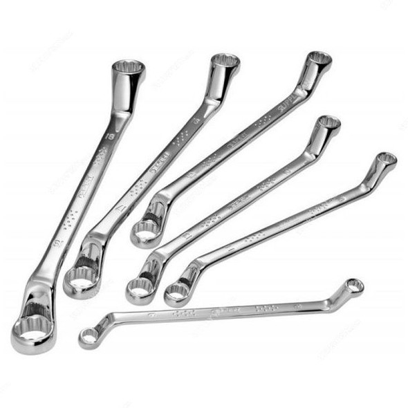 Expert Offset Ring Wrench Set, E111708, 6PCS