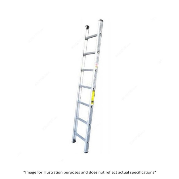Emc Square Rung Straight Ladder, EHSQL-12, Aluminum, 1 Side, 12 Steps, 3.7 Mtrs, 113.39 Kgs