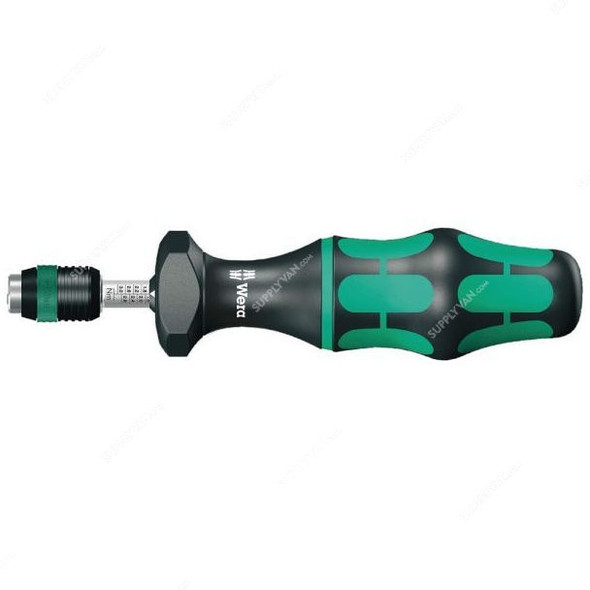 Wera Adjustable Torque Screwdriver, 5074701001, 1/4 Inch, 1.2-3 Nm