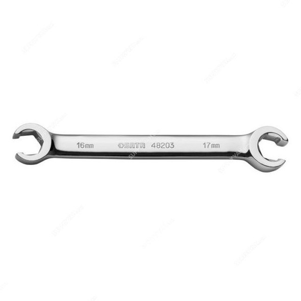 Sata Full Polish Flare Nut Wrench, 48203, 16x17MM