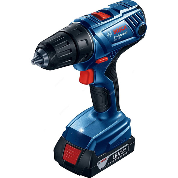 Bosch Cordless Drill W/ Cordless Torch, GSR-180-LI, Li-Ion, 18V