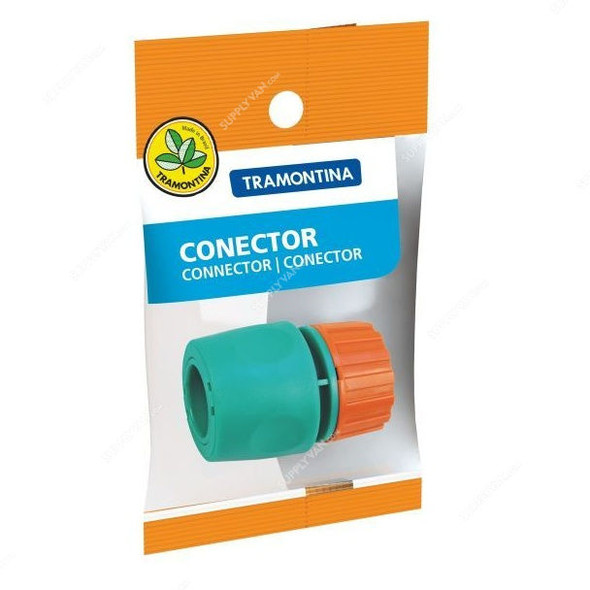 Tramontina Hose Connector, 78506500, Green and Orange