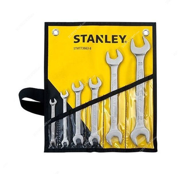 Stanley Double Open End Wrench Set, STMT73663-8, 6PCS