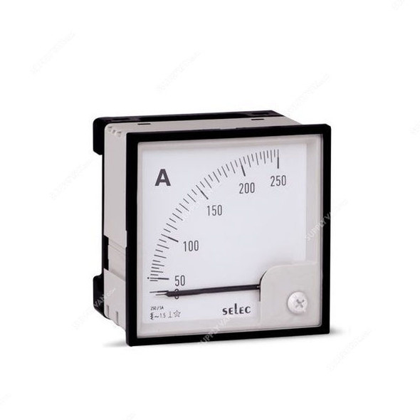 Selec Analog Ammeter, AM-I-2-400-5A, 0-5A