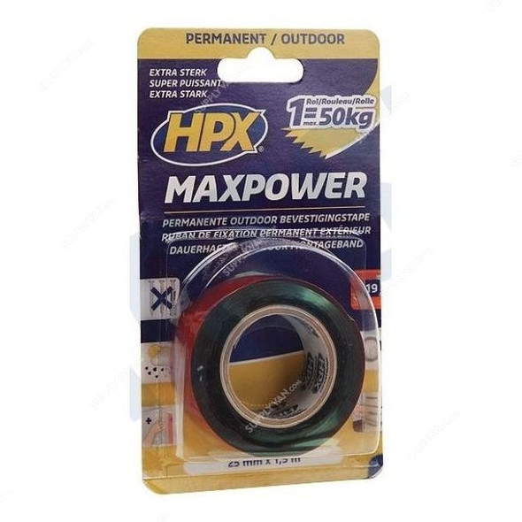Hpx Max Power Acrylic Outdoor Tape, OT2502, 150CM