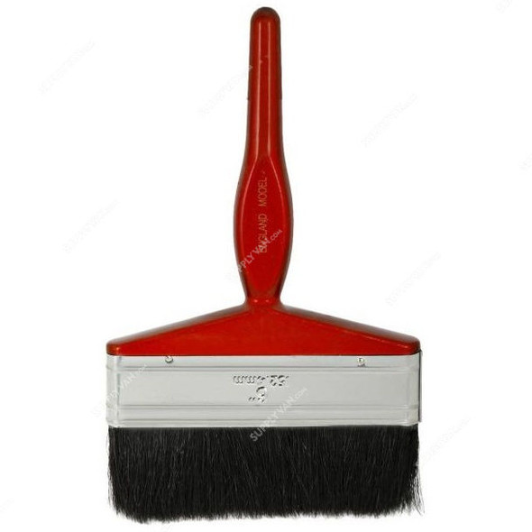 Paint Brush, 6 Inch, Red and Black