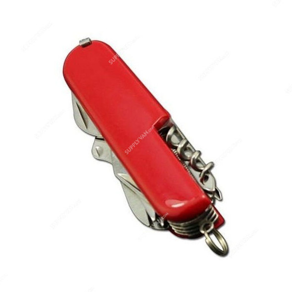 Multi Functional Pocket Folding Survival Knife, Red