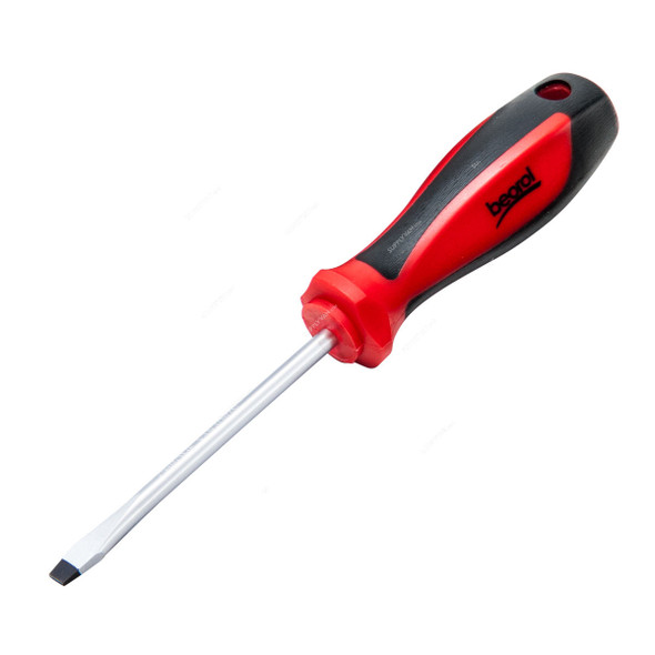 Beorol Screwdriver, OSL6-5X100, Slotted, SL6.5 Tip Size x 100MM Length