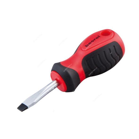 Beorol Screwdriver, OSL6X38, Slotted, SL6 Tip Size x 38MM Length