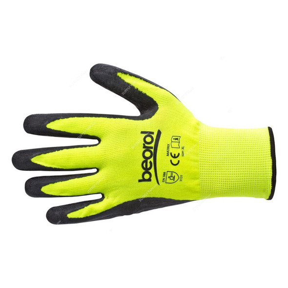 Beorol Knitted Gloves, RMTM, Matrix, M, Black and Yellow