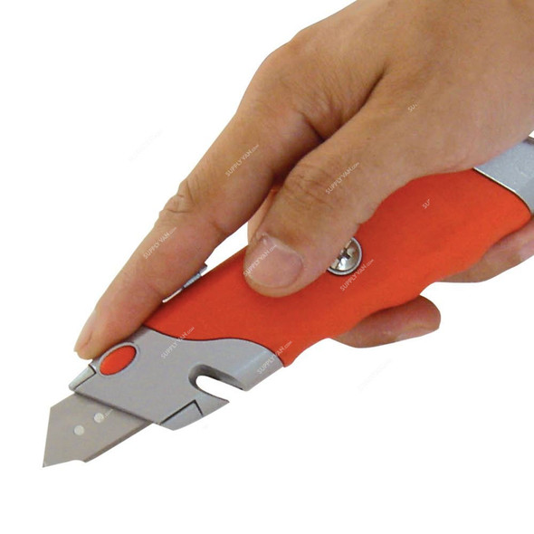 Beorol Utility Knife, SP5, Red and Silver