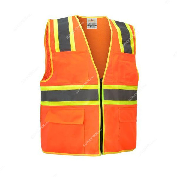 Empiral Safety Vest, E108083001, Sparkle, Orange, S