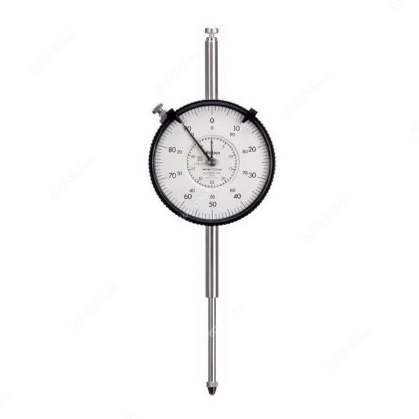 Mitutoyo Dial Indicator With Calibration Certificate, 3058S-19, 0-50MM
