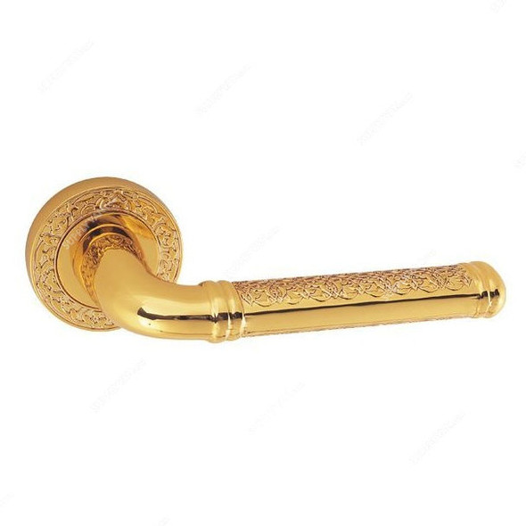 Doganlar Door Handle, Topkapi, Brass, Gold Plated
