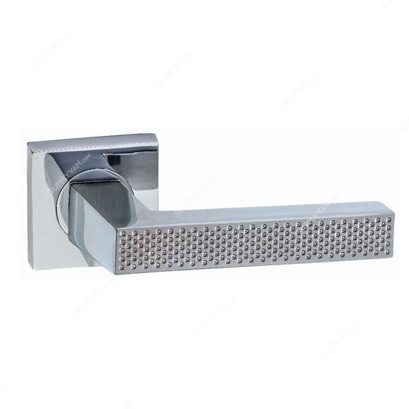 Doganlar Door Handle, Atlantis, Zinc, Satin Nickel