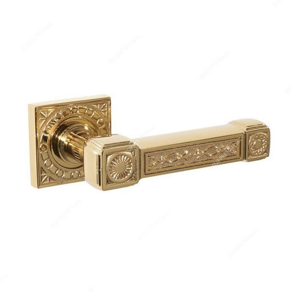 Doganlar Door Handle, Ramsey, Zinc, Gold Plated