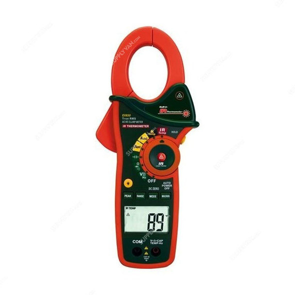 Extech Clamp On Digital Clamp Meter, EX830, -50 to 270 Deg.C