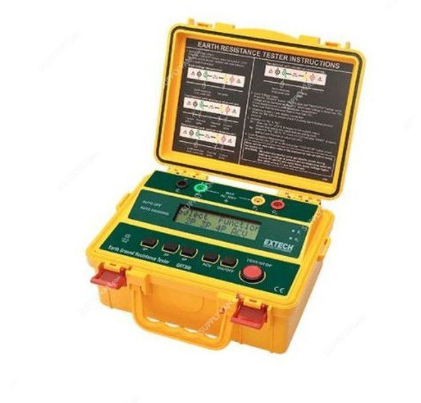 Extech Wire Earth Ground Resistance Tester, GRT300, 0-300VAC