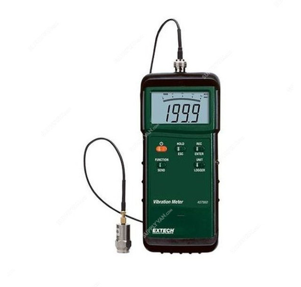 Extech Vibration Meter, 407860, 0-50 Deg.C