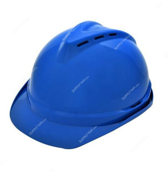 Ameriza Safety Ventilated Helmet With Ratchet Suspension, A518240320, Blue, Free Size