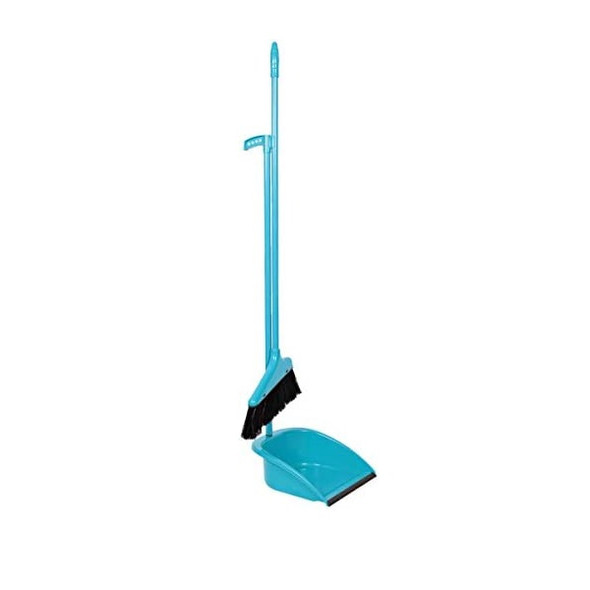 Moonlight Long Handle Dust Pan With Broom, 16027, 72CM, Blue