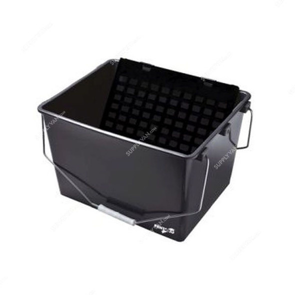 Pentrilo Plastic Bucket W/ Plastic Grid, 13231, 16 Litres