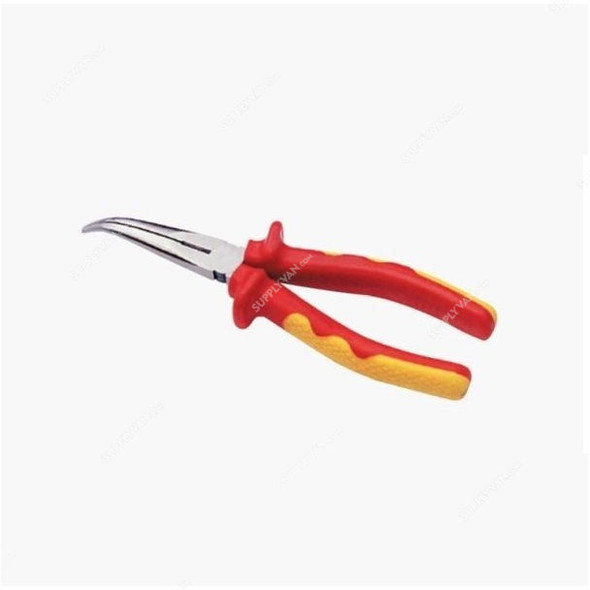 Hans Insulated Bent Nose Pliers, 1839-8, 8 Inch