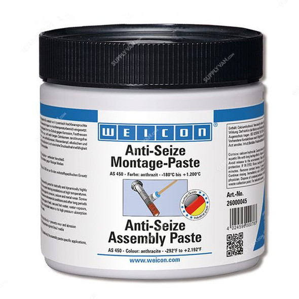 Weicon Anti-Seize Assembly Paste, 26000045, 450gm