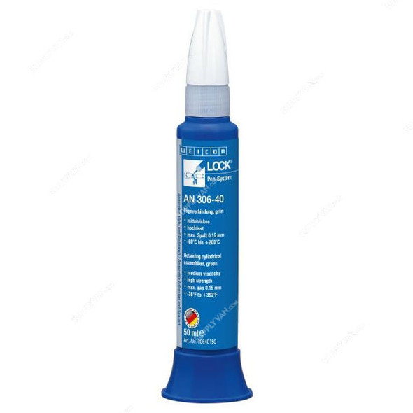 Weicon Retaining Cylindrical Assembly, 30640150, Weiconlock, 50ML