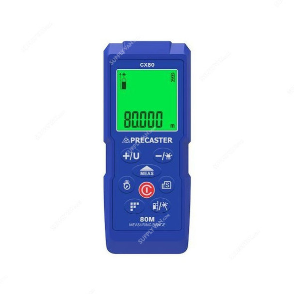 Precaster Laser Distance Meter, CX80, 0.05-80 Mtrs