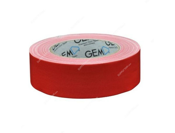 Gem Cloth Tape, GM-CT152580-RD, 25 Mtrs, Red