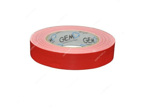 Gem Cloth Tape, GM-CT102580-RD, 25 Mtrs, Red