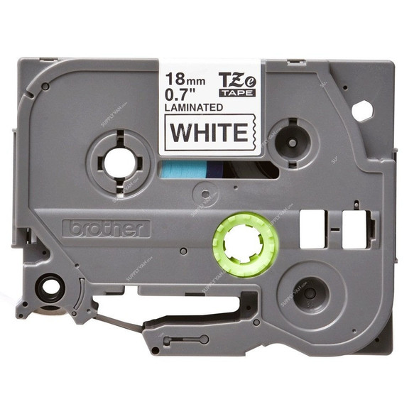 Brother Labelling Tape Cassette, TZE241, 18MM, Black on White