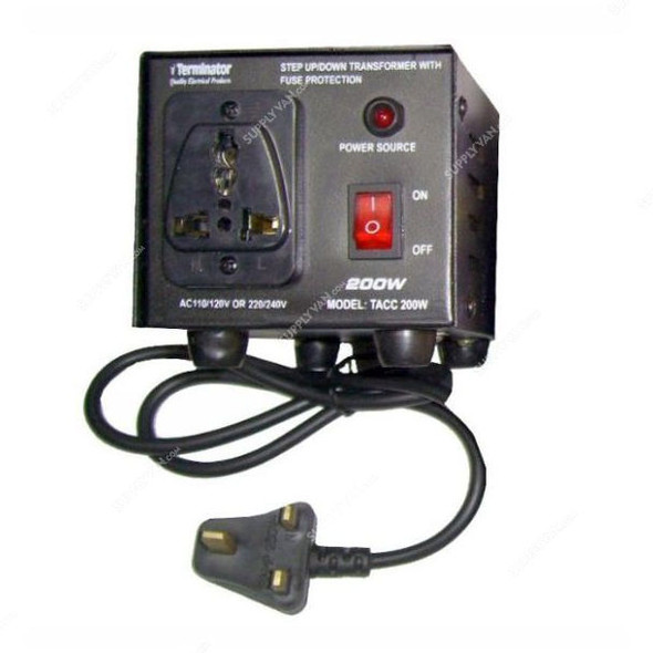 Terminator AC to AC Dual Voltage converter, TACC-200W, 110-220V/220-110V