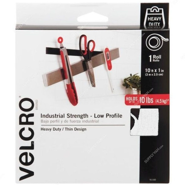 Velcro Stick on Tape, 3 Mtrs, White