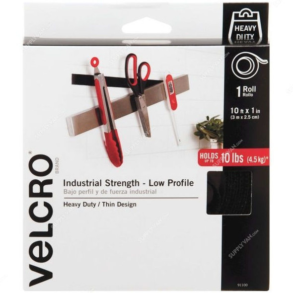 Velcro Stick on Tape, 3 Mtrs, Black