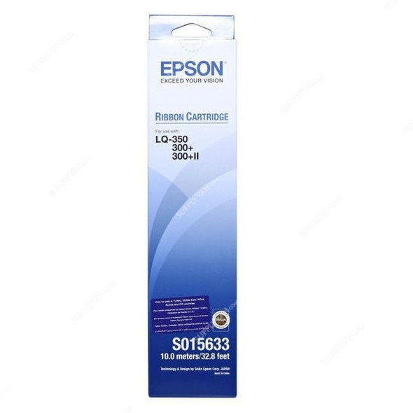 Epson Ribbon Cartridge, S015633, 10 Mtrs, Black