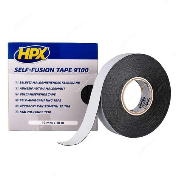Hpx Self Fusion Tape, SF1910, 9100, 10 Mtrs, Black