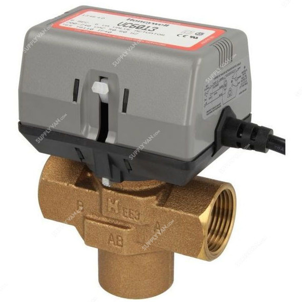 Honeywell 3 Way Electric Valve Actuator, VC6013MP6000T, 220VAC, 1 Inch