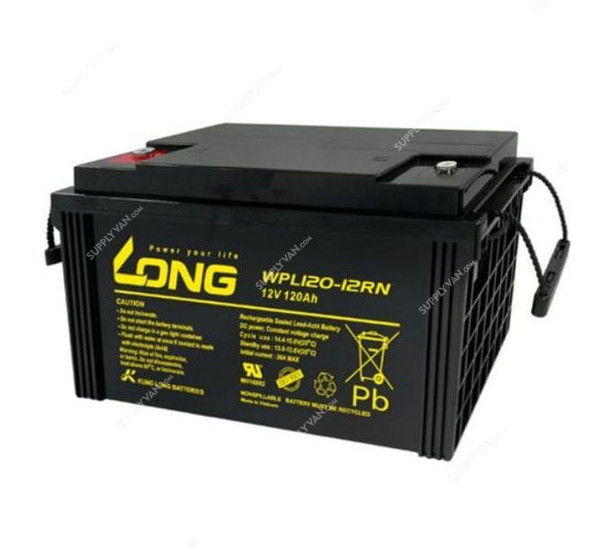 Long Valve Regulated Lead Acid Battery, WPL120-12RN, 12V, 120Ah